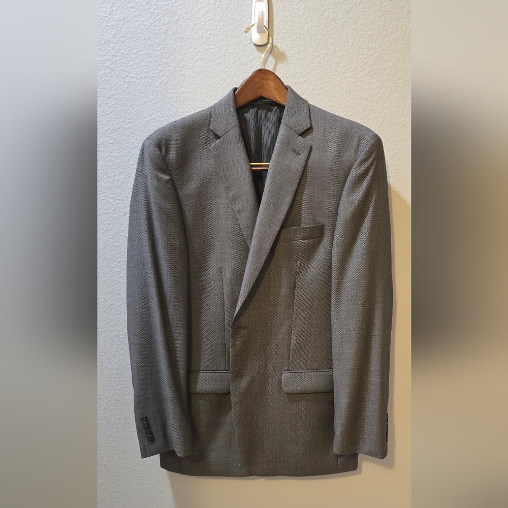 Calvin Klein Gray Slim Fit Suit Jacket Size 40R